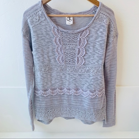 Anthropologie Sweaters - Anthro One September light gray sweater M